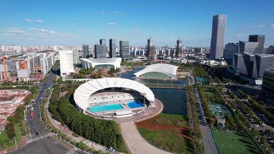上海市东方体育中心城市环境