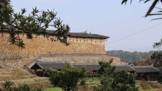 传统中式建筑远景