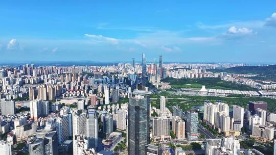 南宁中心城区城市风光航拍视频素材