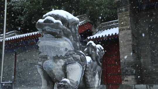 大雪 冬至 大寒　西安古建筑罔极寺