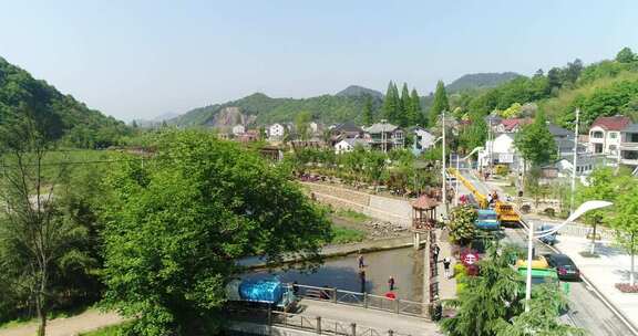 乡村自然风光及民居景象