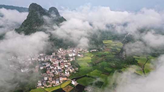 美丽的田园风光航拍