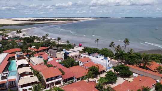 巴西Jericoacoara。巴西东北部度假旅行的热带风景。