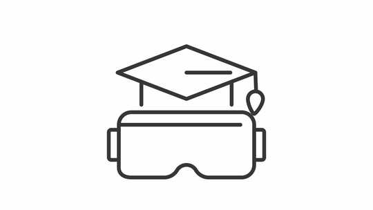 教育线动画中的VR视频素材模板下载