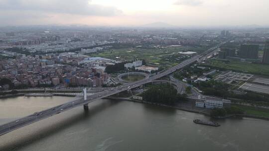跨江大桥航拍