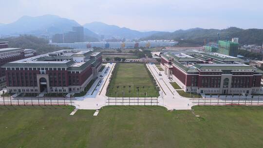 航拍中山大学珠海校区建筑