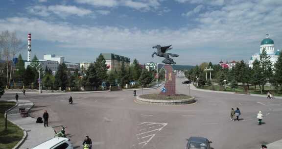 莫尔道嘎“绿星”文化广场