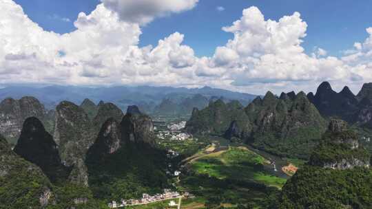 延时-广西桂林山水甲天下美景航拍