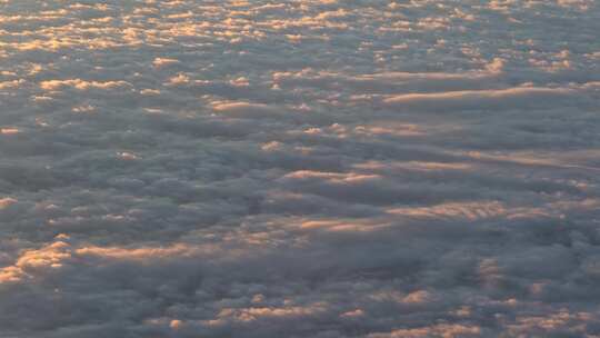 4k飞机上拍到日出的云层视频素材模板下载
