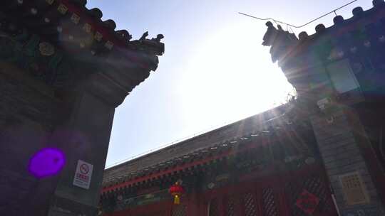 法源寺寺庙  中国佛教协会  寺庙建筑光影