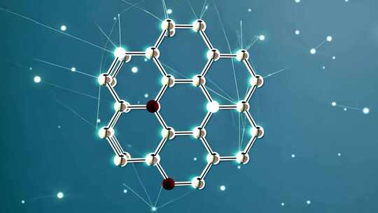 六边形分子结构特效展示