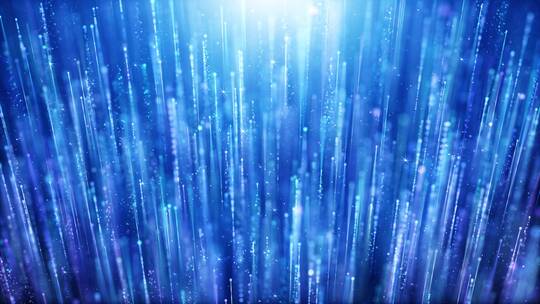 唯美优雅蓝色粒子线条上升舞台晚会演出背景视频素材模板下载
