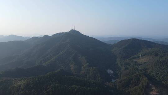 航拍 湖南 怀化 中坡山 森林公园