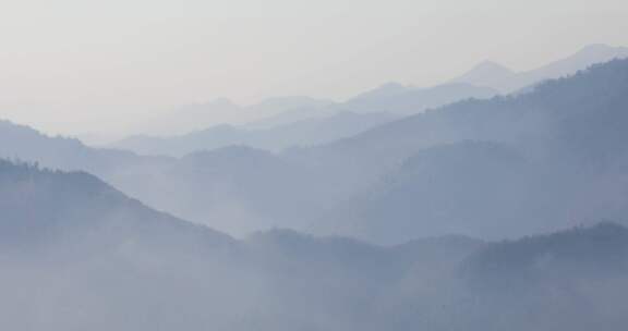 群山山峦晨曦云海云雾空镜