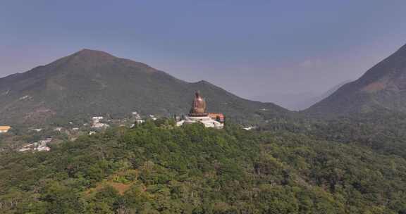 香港离岛天坛大佛航拍