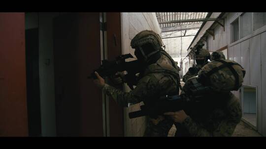 特种部队在执行任务视频素材模板下载