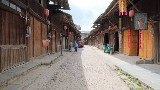 古镇老街古老乡镇古代小镇街道街景