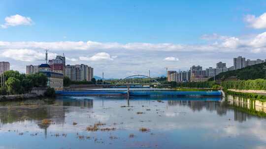 承德丰宁潮河 河道绿化 丰宁风景