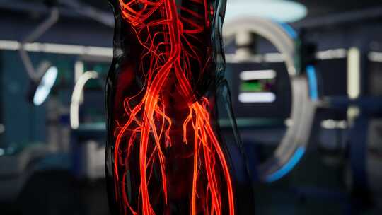 人体血管的科学解剖扫描
