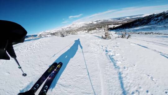 第一人称双板滑雪POV