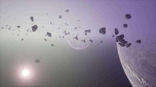 未知行星附近的一大群小行星
