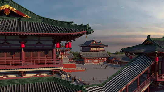 大明宫故宫汉代唐朝阿房宫