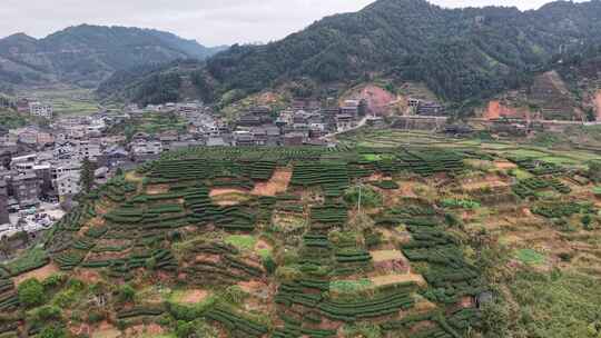 广西柳州程阳八寨5A景区航拍