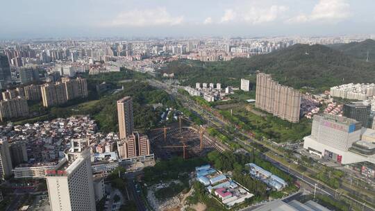 天气晴朗城市景观