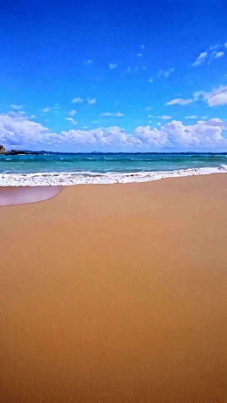 海滩大海蓝天风景