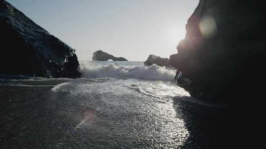 波浪随波逐流