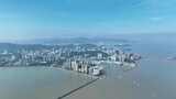 珠海航拍珠海全景城市建筑风光海滨城市风景高清在线视频素材下载