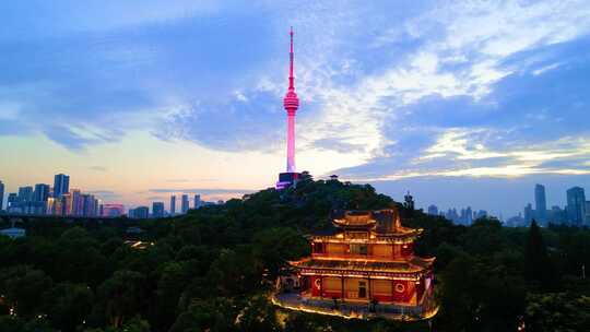 武汉龟山电视塔夜景