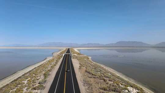 道路，沙漠，汽车，驾驶