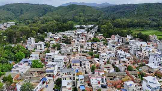 航拍江川大地