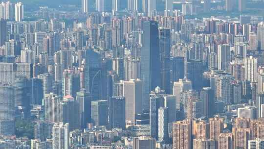 重庆主城区城市风光航拍视频素材