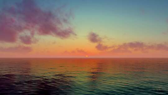 海上日出 唯美清晨
