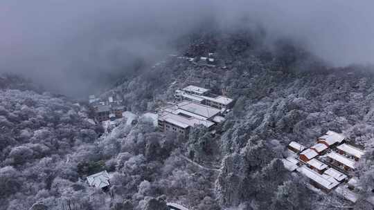 安徽黄山雪景