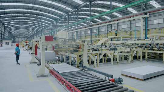 建材加工 建材生产 现代化车间 工厂 工业