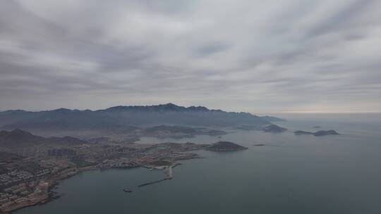 青岛市崂山区石老人风景航拍