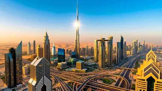 迪拜，奢华与自然的完美和弦4K