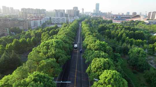 湖南省湘潭市建设中路航拍