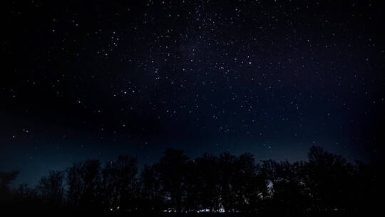 夜空中移动的星星延时背景