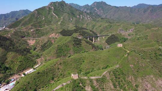 北京卧虎山长城夏季风光