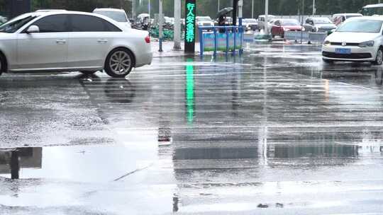 雨天 下雨 城市风光 写意 台风 雨中景色