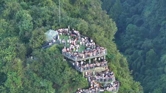 航拍广西桂林阳朔相公山观景台