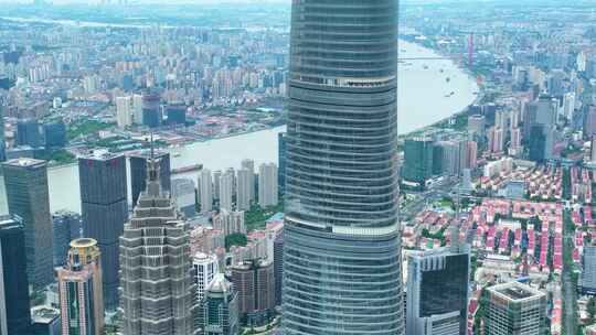 上海市外滩陆家嘴东方明珠塔上海中心大厦高