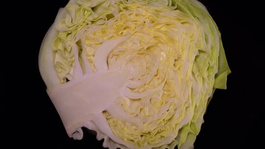 嘎达白圆白菜包菜蔬菜视频素材模板下载