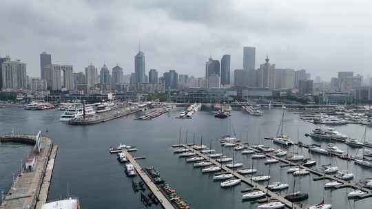 青岛地标浮山湾五四广场奥帆中心