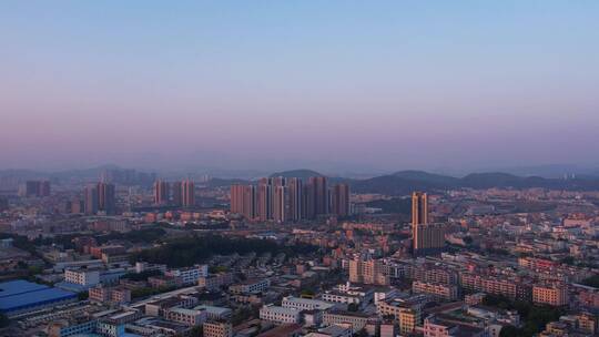 城市建筑交通车流深圳龙岗A