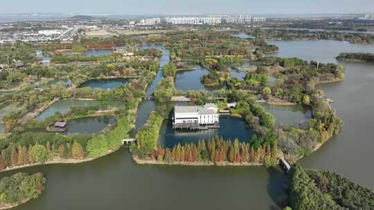 苏州太湖湿地公园（航拍视频原片素材）